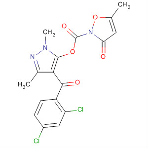 2(3H)-Isoxazolecarboxylic acid, 5-methyl-3-oxo-,4-(2,4-dichlorobenzoyl)-1,3-dimethyl-1H-pyrazol-5-yl ester