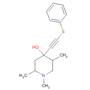 4-Piperidinol, 1,2,5-trimethyl-4-[(phenylthio)ethynyl]-