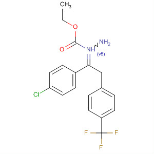 Hydrazinecarboxylic acid,[1-(4-chlorophenyl)-2-[4-(trifluoromethyl)phenyl]ethylidene]-, ethyl ester
