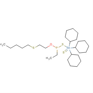 4-Oxa-2,7-dithia-3-phospha-1-stannadodecane,1,1,1-tricyclohexyl-3-ethyl-, 3-sulfide
