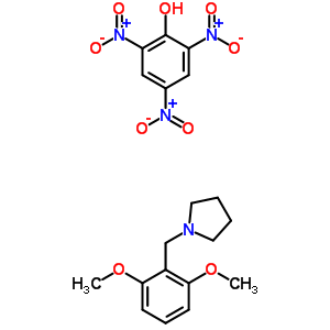 1-[(2,6-dimethoxyphenyl)methyl]pyrrolidine;2,4,6-trinitrophenol