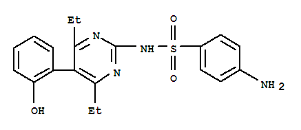 4-amino-N-[4,6-diethyl-5-(2-hydroxyphenyl)pyrimidin-2-yl]benzenesulfonamide