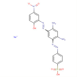 Benzenesulfonic acid,4-[[2,4-diamino-5-[(2-hydroxy-5-nitrophenyl)azo]phenyl]azo]-,monosodium salt