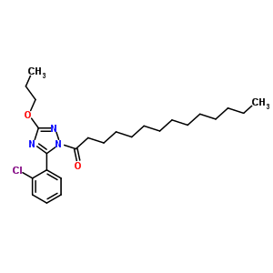 5-(2-chlorophenyl)-3-propoxy-1-tetradecanoyl-1H-1,2,4-triazole