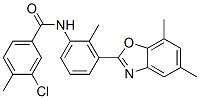 BENZAMIDE, 3-CHLORO-N-[3-(5,7-DIMETHYL-2-BENZOXAZOLYL)-2-METHYLPHENYL]-4-METHYL-