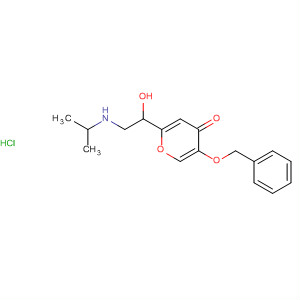 4H-Pyran-4-one,2-[1-hydroxy-2-[(1-methylethyl)amino]ethyl]-5-(phenylmethoxy)-,hydrochloride