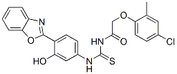 ACETAMIDE,N-[[[4-(2-BENZOXAZOLYL)-3-HYDROXYPHENYL]AMINO]THIOXOMETHYL]-2-(4-CHLORO-2-METHYLPHENOXY)-