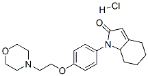 1,4,5,6,7,7a-hexahydro-1-[4-[2-morpholinoethoxy]phenyl]-2H-indol-2-one monohydrochloride