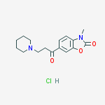 1-[3-(3-methyl-2-oxo-2,3-dihydro-1,3-benzoxazol-6-yl)-3-oxopropyl]piperidinium chloride