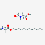5-oxo-DL-proline, compound with dodecyl DL-alaninate (1:1)