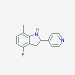 4-FLUORO-2,3-DIHYDRO-7-METHYL-2-(PYRIDIN-4-YL)-1H-INDOLE