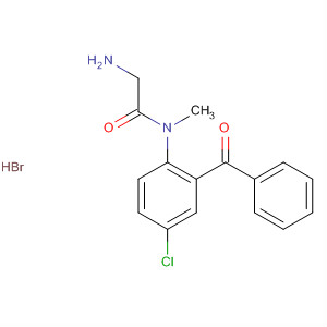 Acetamide, 2-amino-N-(2-benzoyl-4-chlorophenyl)-N-methyl-,monohydrobromide