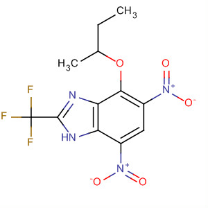1H-Benzimidazole, 4-(1-methylpropoxy)-5,7-dinitro-2-(trifluoromethyl)-