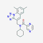 PYRAZINECARBOXAMIDE,N-CYCLOHEXYL-N-[(7,9-DIMETHYLTETRAZOLO[1,5-A](QUINOLIN-4-YL))METHYL]-