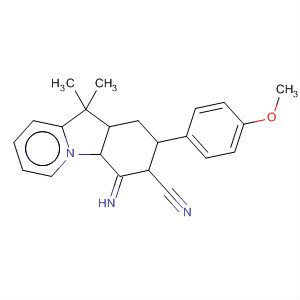 Pyrido[1,2-a]indole-7-carbonitrile,6,10-dihydro-6-imino-8-(4-methoxyphenyl)-10,10-dimethyl-