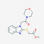 ACETIC ACID [[1-[2-(4-MORPHOLINYL)-2-OXOETHYL]-1H-BENZO[D]IMIDAZOL-2-YL]THIO]-
