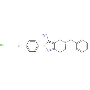 2H-Pyrazolo[4,3-c]pyridin-3-amine,2-(4-chlorophenyl)-4,5,6,7-tetrahydro-5-(phenylmethyl)-,monohydrochloride