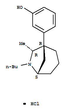 3-(6-butyl-7-methyl-6-azabicyclo[3.2.1]oct-1-yl)phenol hydrochloride