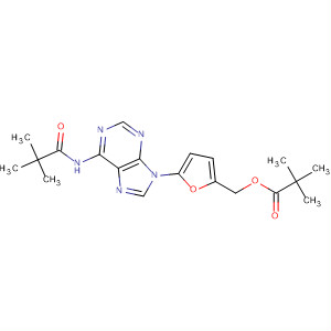 Propanoic acid, 2,2-dimethyl-,[5-[6-[(2,2-dimethyl-1-oxopropyl)amino]-9H-purin-9-yl]-2-furanyl]methylester