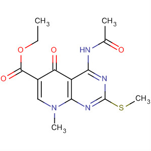 Pyrido[2,3-d]pyrimidine-6-carboxylic acid,4-(acetylamino)-5,8-dihydro-8-methyl-2-(methylthio)-5-oxo-, ethyl ester