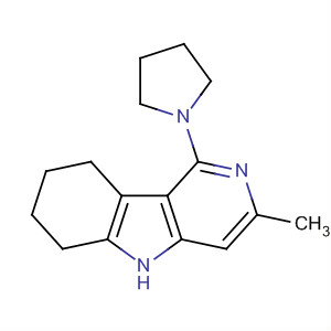 5H-Pyrido[4,3-b]indole, 6,7,8,9-tetrahydro-3-methyl-1-(1-pyrrolidinyl)-