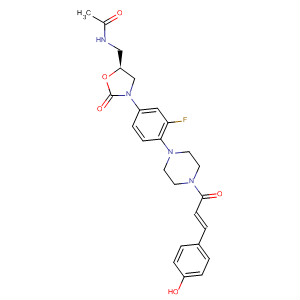 Acetamide,N-[[(5S)-3-[3-fluoro-4-[4-[(2E)-3-(4-hydroxyphenyl)-1-oxo-2-propenyl]-1-piperazinyl]phenyl]-2-oxo-5-oxazolidinyl]methyl]-