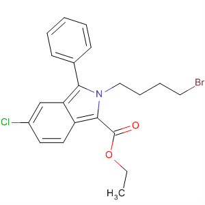 2H-Isoindole-1-carboxylic acid, 2-(4-bromobutyl)-5-chloro-3-phenyl-,ethyl ester