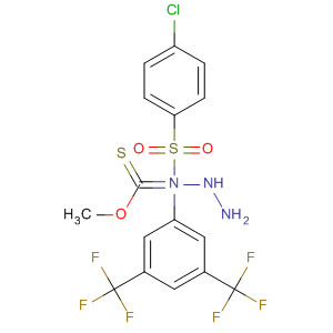 Hydrazinecarboximidothioic acid,N-[3,5-bis(trifluoromethyl)phenyl]-2-[(4-chlorophenyl)sulfonyl]-, methylester