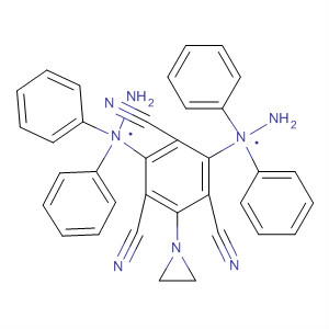 1,3,5-Benzenetricarbonitrile,2-(1-aziridinyl)-4,6-bis(2,2-diphenylhydrazino)-
