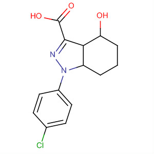 1H-Indazole-3-carboxylic acid,1-(4-chlorophenyl)-3a,4,5,6,7,7a-hexahydro-4-hydroxy-