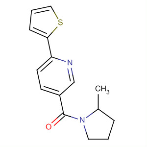 Pyrrolidine, 2-methyl-1-[[6-(2-thienyl)-3-pyridinyl]carbonyl]-