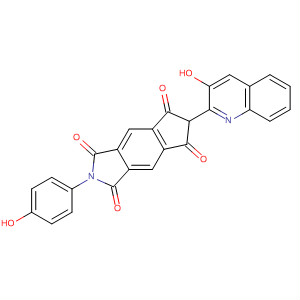 Cyclopent[f]isoindole-1,3,5,7(2H,6H)-tetrone,2-(4-hydroxyphenyl)-6-(3-hydroxy-2-quinolinyl)-