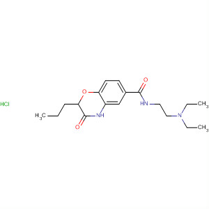 2H-1,4-Benzoxazine-6-carboxamide,N-[2-(diethylamino)ethyl]-3,4-dihydro-3-oxo-2-propyl-,monohydrochloride
