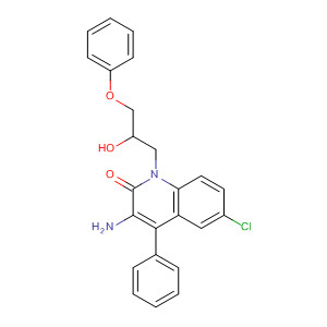 2(1H)-Quinolinone,3-amino-6-chloro-1-(2-hydroxy-3-phenoxypropyl)-4-phenyl-