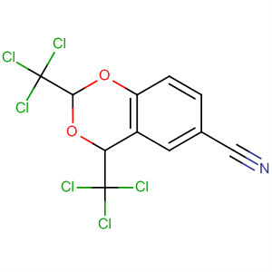 4H-1,3-Benzodioxin-6-carbonitrile, 2,4-bis(trichloromethyl)-