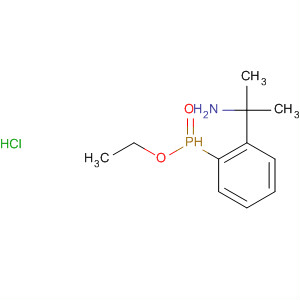 Phosphinic acid, (1-amino-1-methylethyl)phenyl-, ethyl ester,hydrochloride