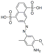 3-[(4-amino-5-methoxy-o-tolyl)azo]naphthalene-1,5-disulphonic acid