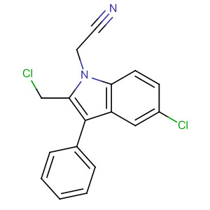 1H-Indole-1-acetonitrile, 5-chloro-2-(chloromethyl)-3-phenyl-