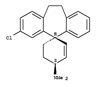 Spiro[2-cyclohexene-1,5'-[5H]dibenzo[a,d]cyclohepten]-4-amine,3'-chloro-10',11'-dihydro-N,N-dimethyl-, (1R-cis)-