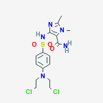 4-[({4-[bis(2-chloroethyl)amino]phenyl}sulfonyl)amino]-1,2-dimethyl-1H-imidazole-5-carboxamide