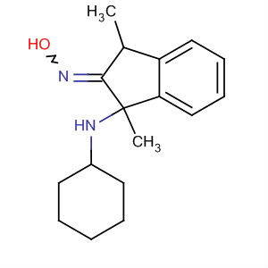 2H-Inden-2-one, 1-(cyclohexylamino)-1,3-dihydro-1,3-dimethyl-, oxime