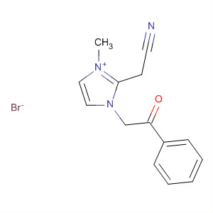 1H-Imidazolium, 2-(cyanomethyl)-1-methyl-3-(2-oxo-2-phenylethyl)-,bromide