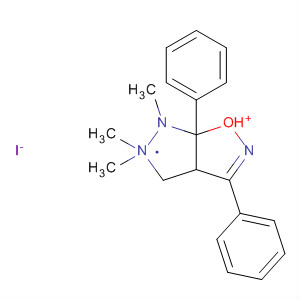 4H-Pyrazolo[4,3-d]isoxazolium,3a,5,6,6a-tetrahydro-5,5,6-trimethyl-3,6a-diphenyl-, iodide