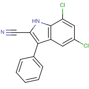 1H-Indole-2-carbonitrile, 5,7-dichloro-3-phenyl-