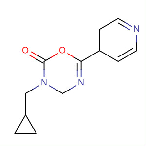 2H-1,3,5-Oxadiazin-2-one,3-(cyclopropylmethyl)-3,4-dihydro-6-(4-pyridinyl)-