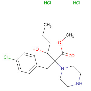 1-Piperazineacetic acid, a-[(4-chlorophenyl)methyl]-4-(4-hydroxybutyl)-,methyl ester, dihydrochloride