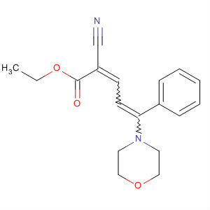 2,4-Pentadienoic acid, 2-cyano-5-(4-morpholinyl)-5-phenyl-, ethyl ester