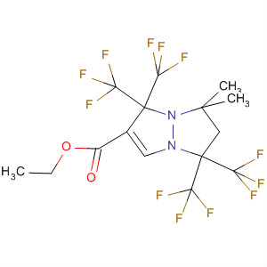 1H,5H-Pyrazolo[1,2-a]pyrazole-2-carboxylic acid,6,7-dihydro-7,7-dimethyl-1,1,5,5-tetrakis(trifluoromethyl)-, ethyl ester