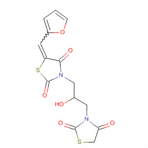 2,4-Thiazolidinedione,3-[3-(2,4-dioxo-3-thiazolidinyl)-2-hydroxypropyl]-5-(2-furanylmethylene)-