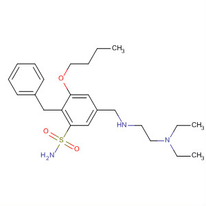 Benzenesulfonamide,3-butoxy-5-[[[2-(diethylamino)ethyl]amino]methyl]-2-(phenylmethyl)-